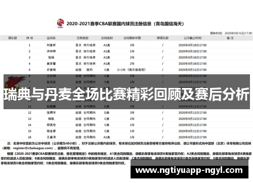 瑞典与丹麦全场比赛精彩回顾及赛后分析